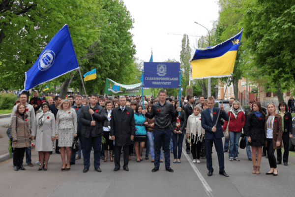 Східноєвропейський університет взяв участь у заходах із нагоди святкування дня перемоги